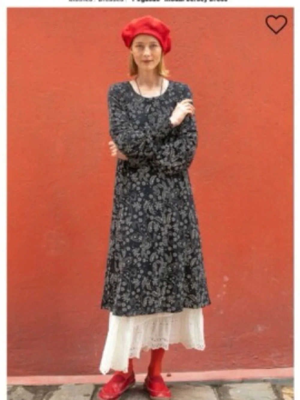 Gudrun Sjödén Pegasus Floral Lyocell Swing Dress Pockets Gray Size Medium - Picture 3 of 9